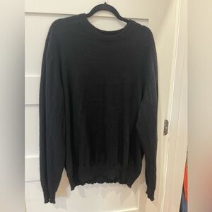 Men’s black 100% cashmere sweater